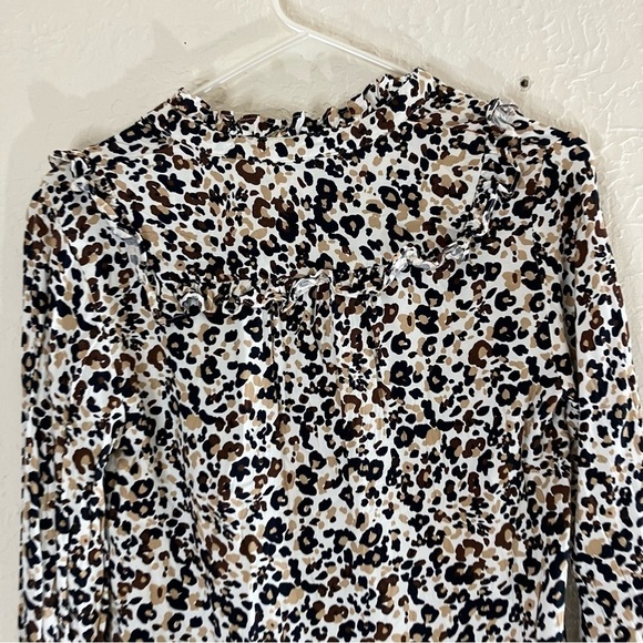 Anthropologie Maeve Katia Leopard Print Ruffled Blouse - Picture 8 of 10